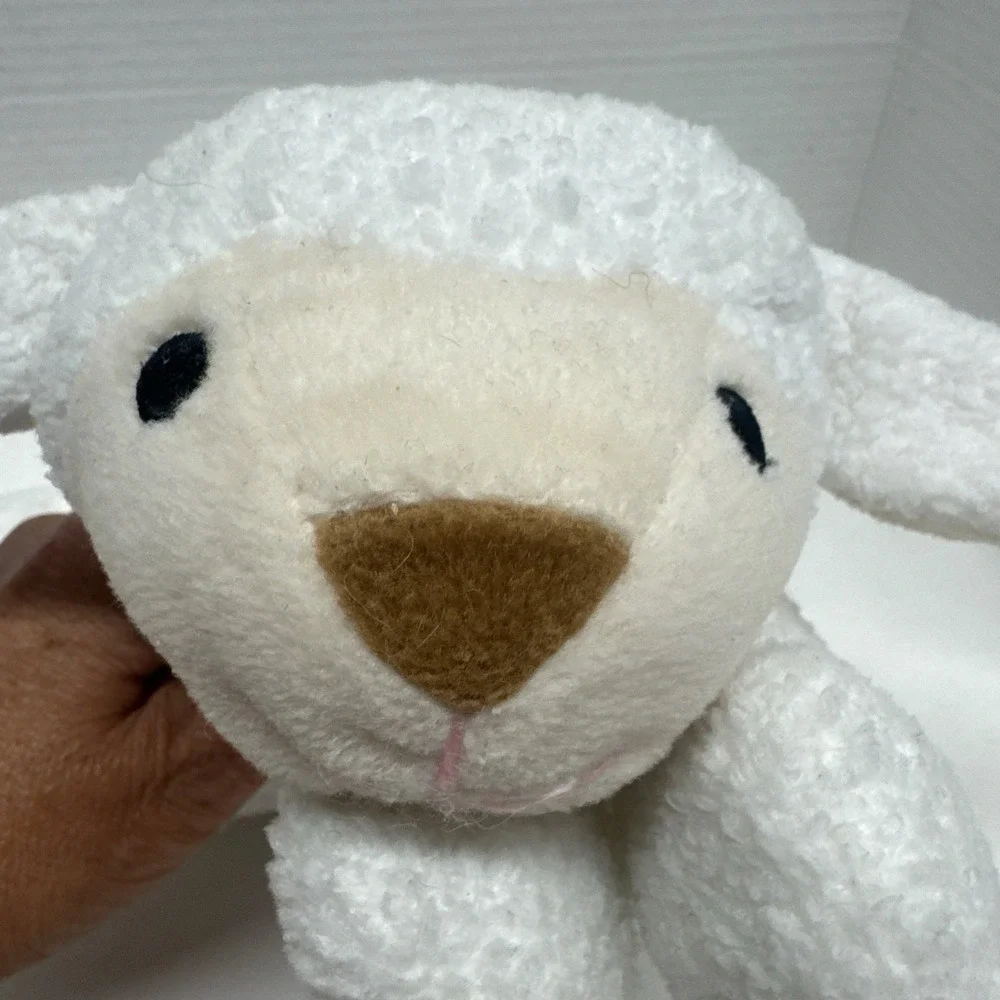 TY Pillow Pals Vintage BaBa Lamb White Sheep Plush Floppy Stuffed Animal 1996